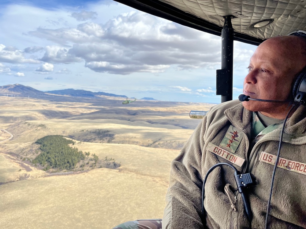 Gen. Cotton visits Malmstrom AFB