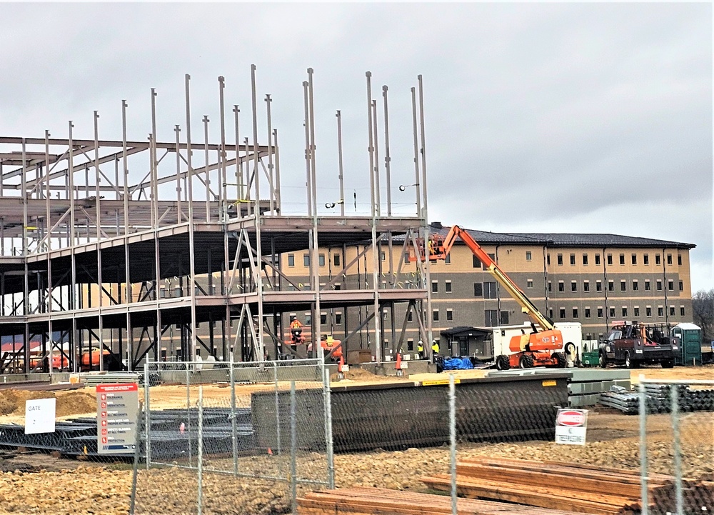 March 2024 barracks construction operations at Fort McCoy