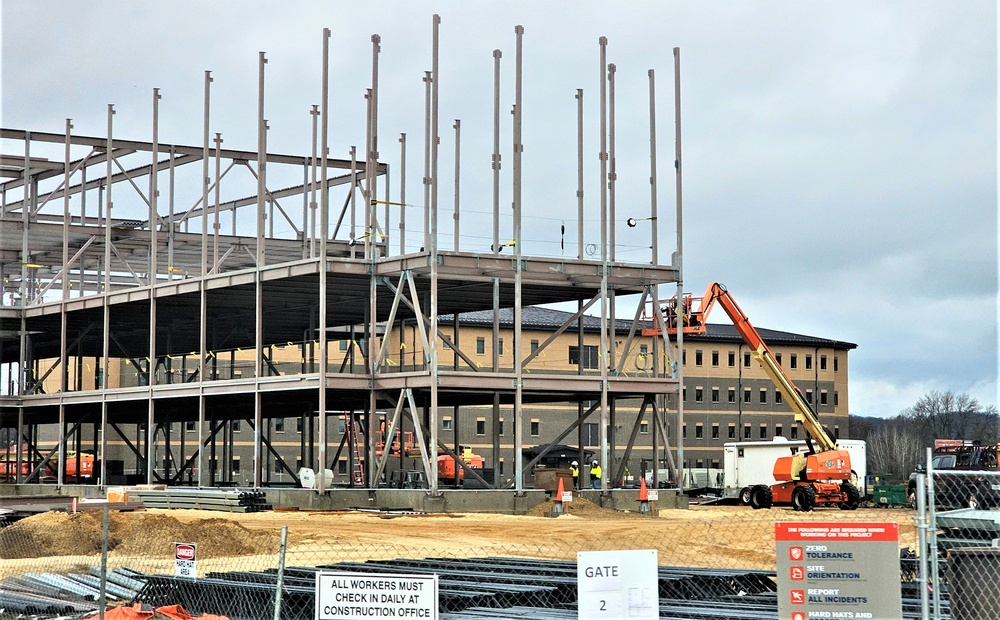 March 2024 barracks construction operations at Fort McCoy