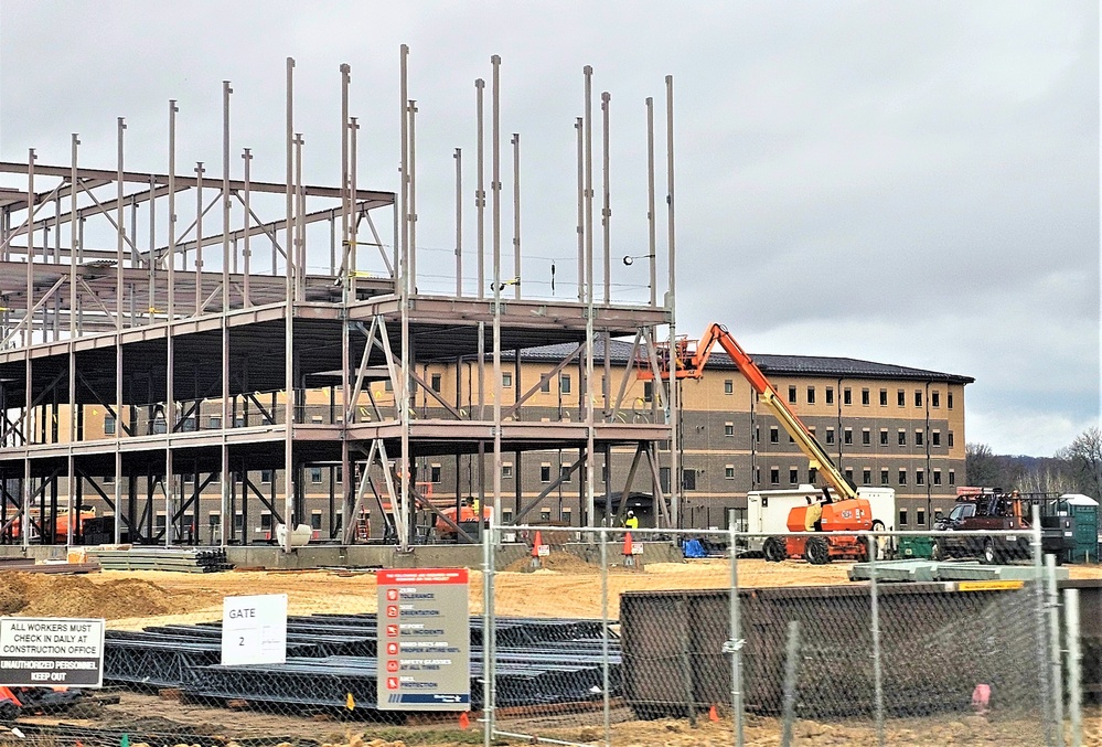 March 2024 barracks construction operations at Fort McCoy