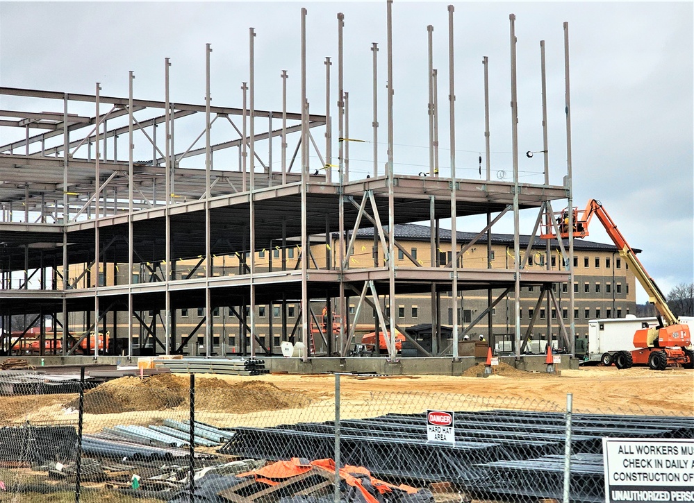 March 2024 barracks construction operations at Fort McCoy