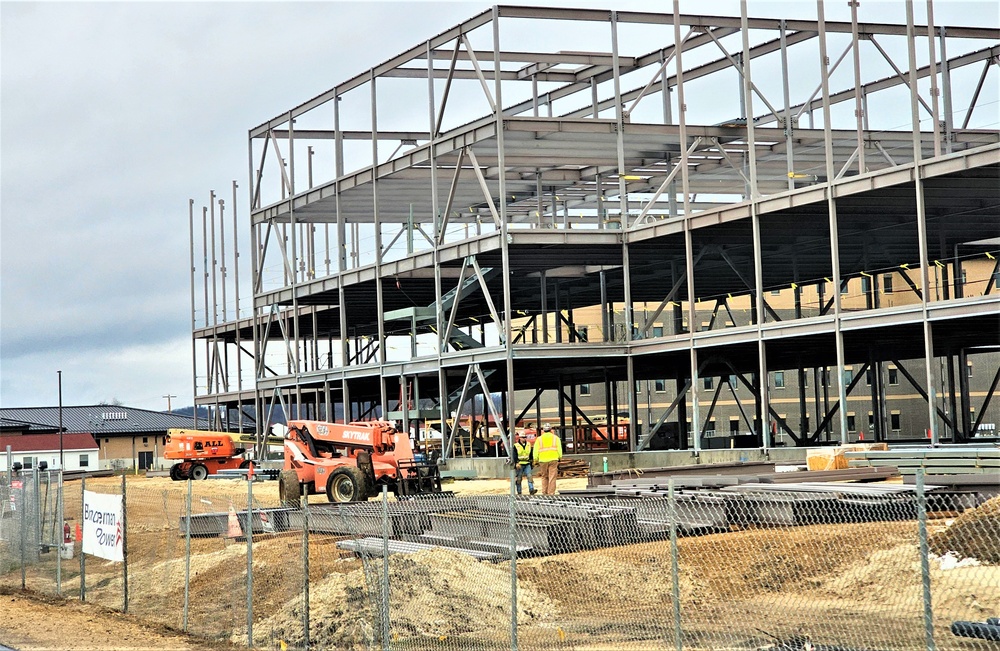 March 2024 barracks construction operations at Fort McCoy