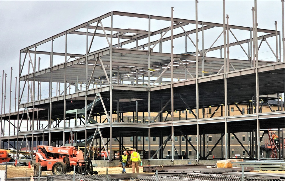 March 2024 barracks construction operations at Fort McCoy