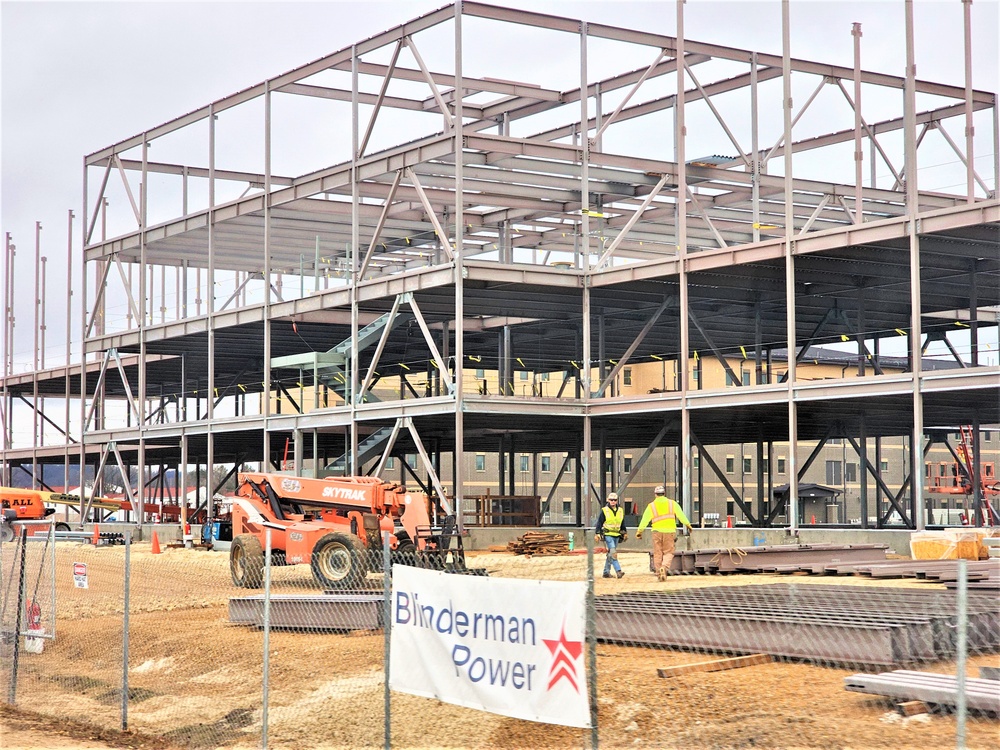 March 2024 barracks construction operations at Fort McCoy