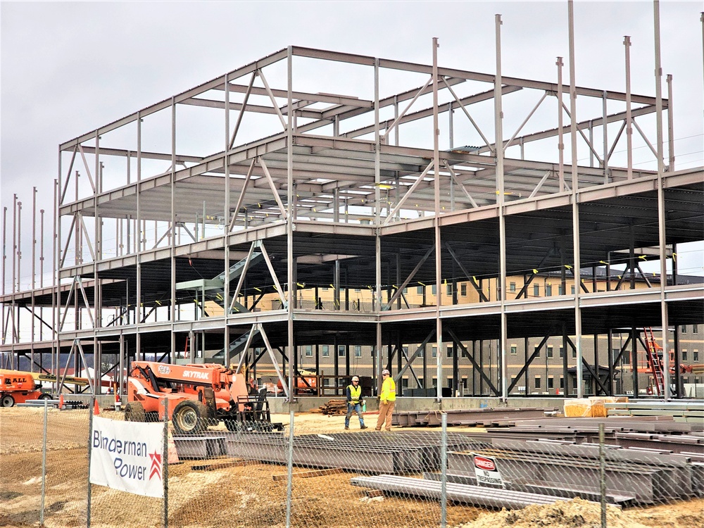 March 2024 barracks construction operations at Fort McCoy