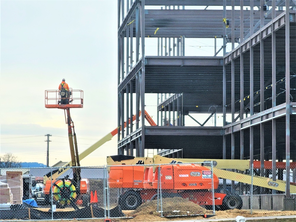 March 2024 barracks construction operations at Fort McCoy