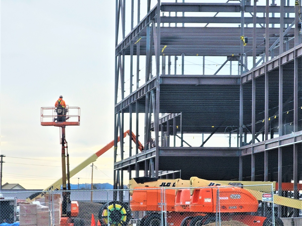 March 2024 barracks construction operations at Fort McCoy