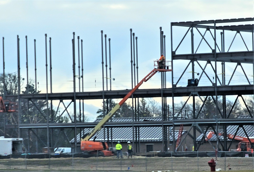 March 2024 barracks construction operations at Fort McCoy