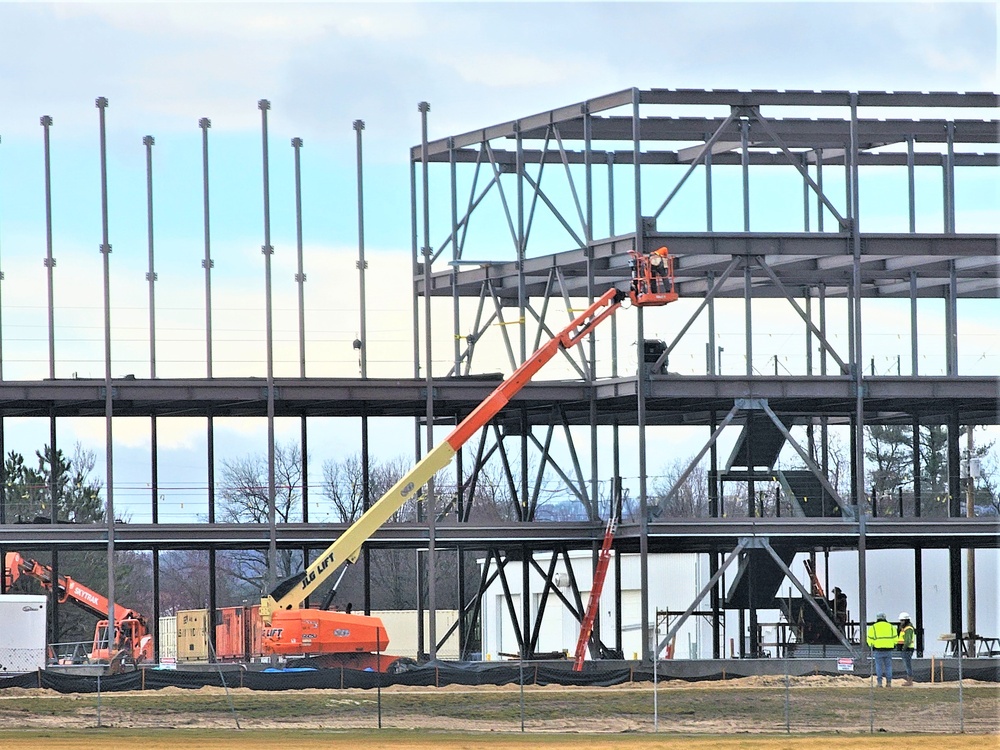 March 2024 barracks construction operations at Fort McCoy