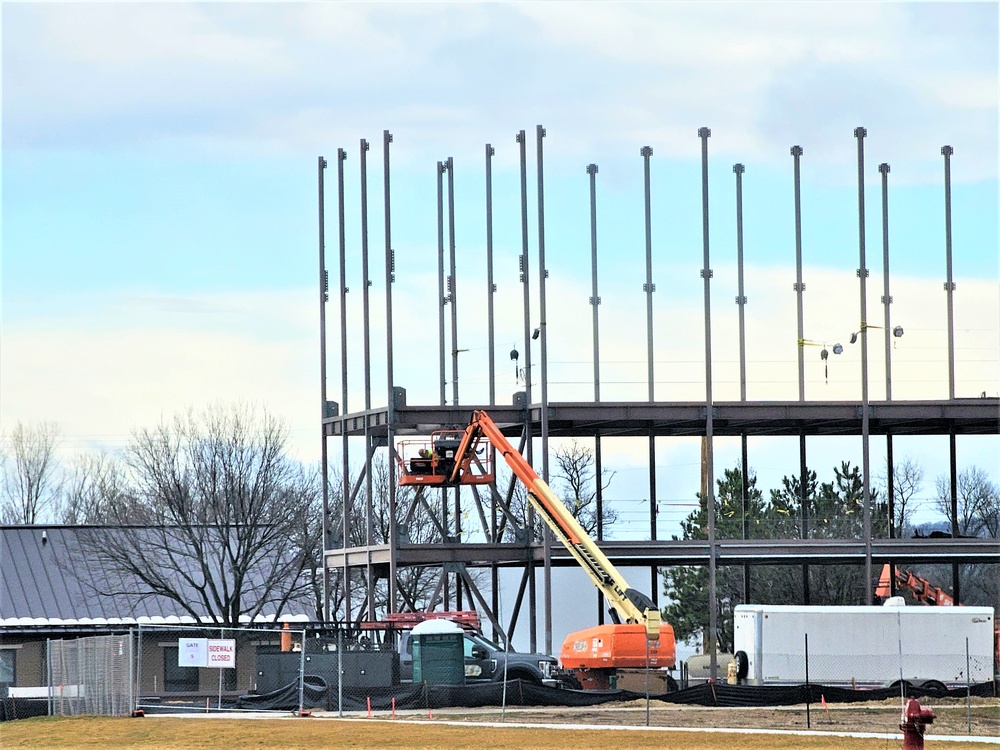 March 2024 barracks construction operations at Fort McCoy