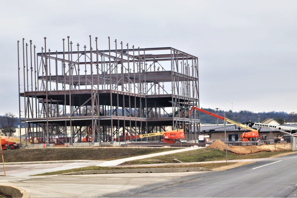 March 2024 barracks construction operations at Fort McCoy