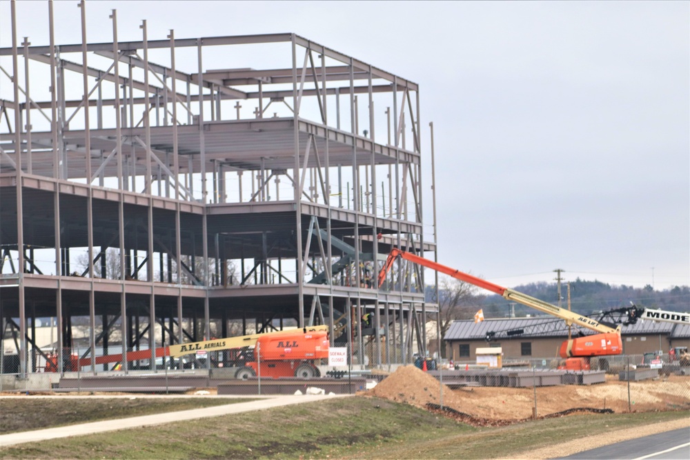 March 2024 barracks construction operations at Fort McCoy