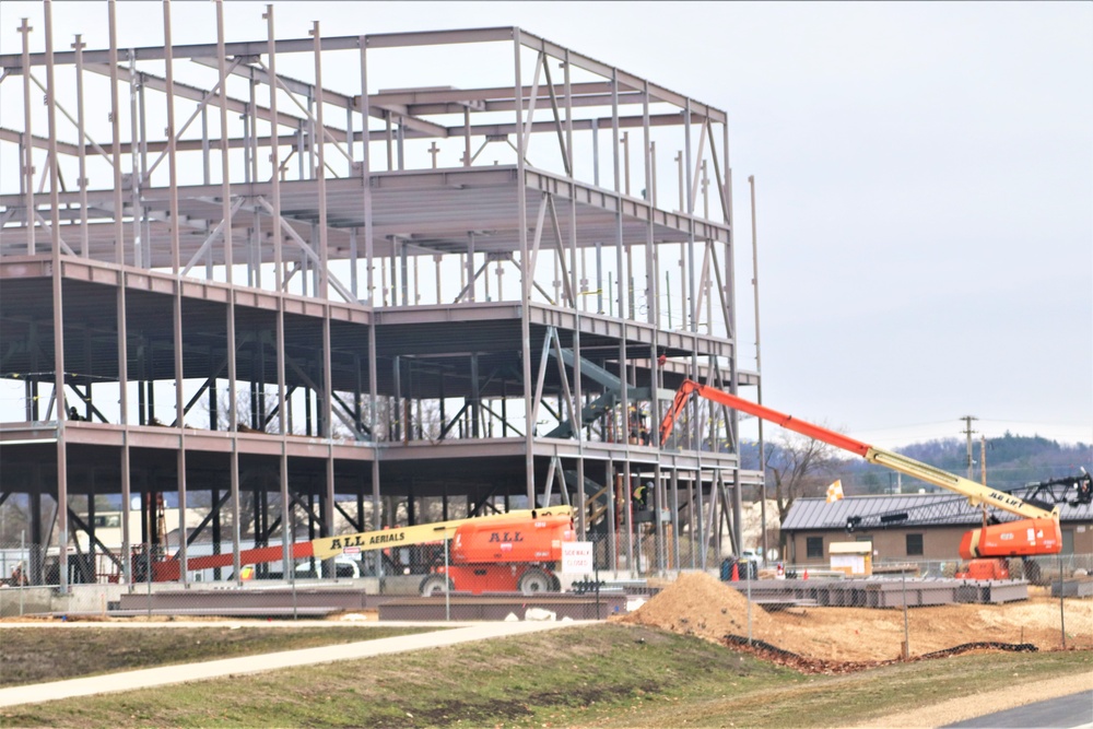 March 2024 barracks construction operations at Fort McCoy