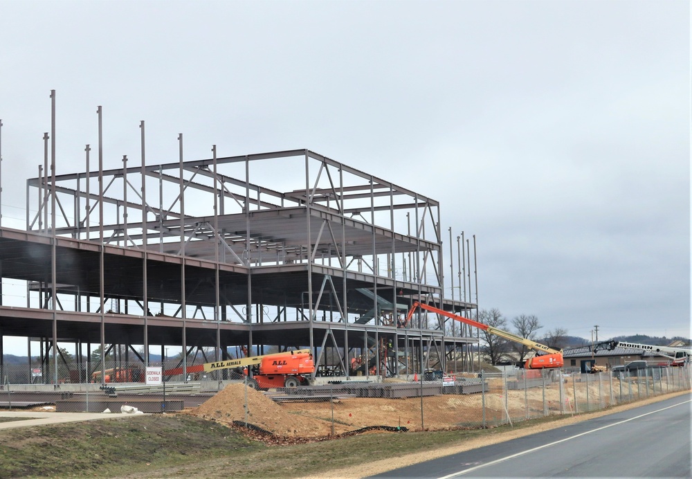 March 2024 barracks construction operations at Fort McCoy