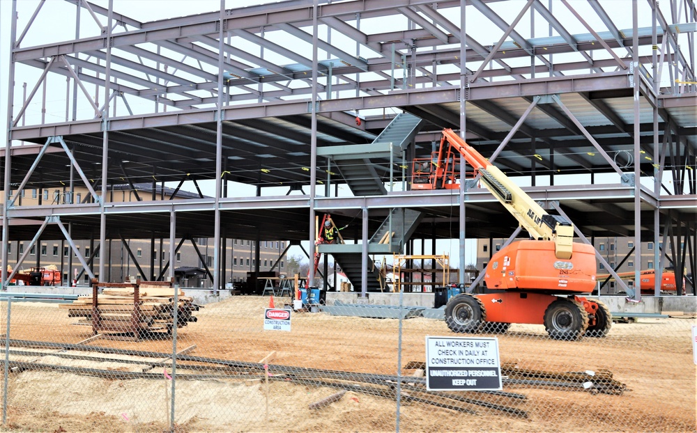 March 2024 barracks construction operations at Fort McCoy