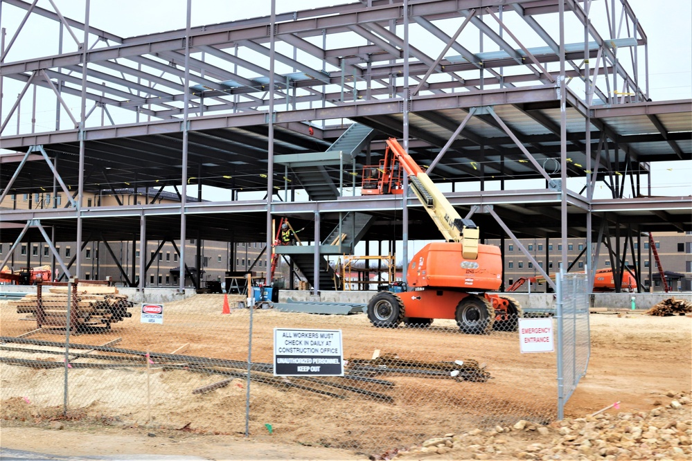 March 2024 barracks construction operations at Fort McCoy