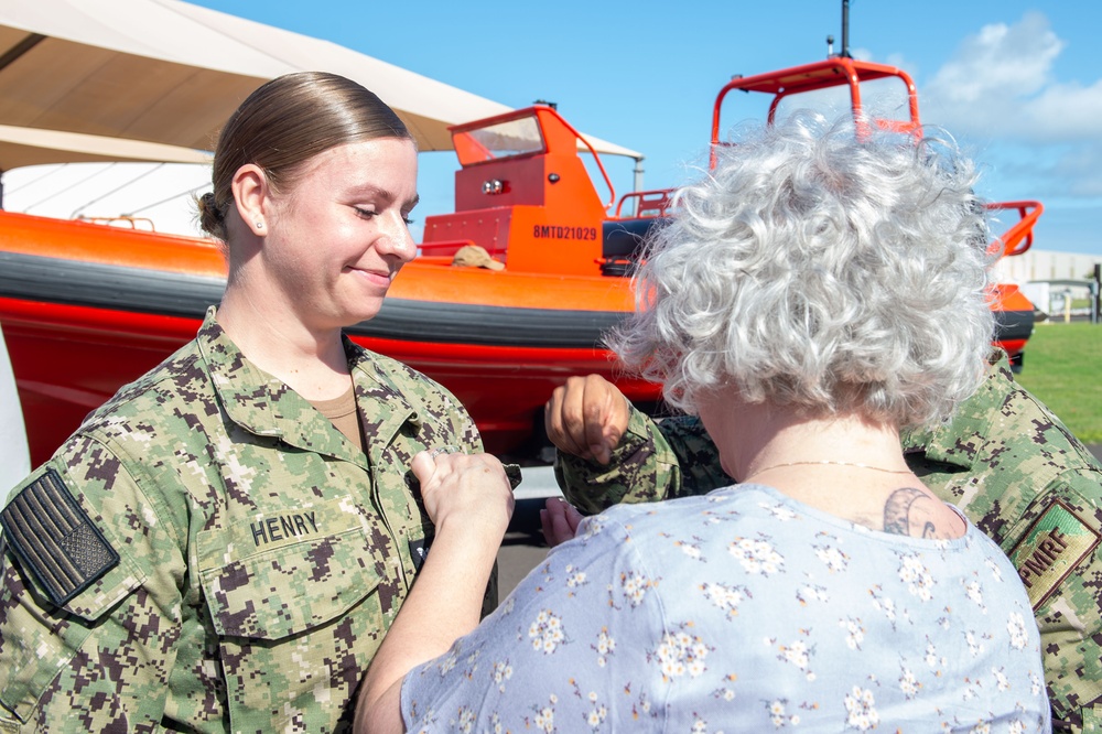 PMRF Sailor Receives Small Craft Insignia.