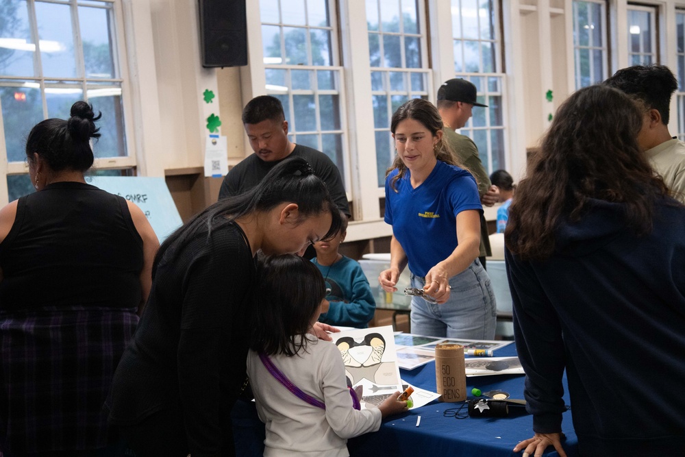 PMRF Personnel Volunteer at Kalaheo School's STEAM Night