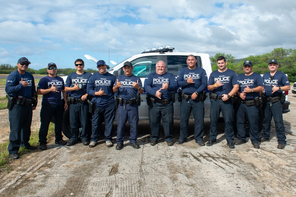 PMRF and Kauai Police Department Complete the Emergency Vehicle Operators Course.