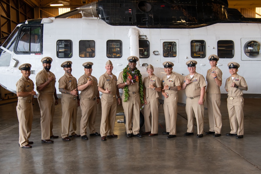 Pacific Missile Range Facility Hosts a Master Chief Pinning Ceremony.