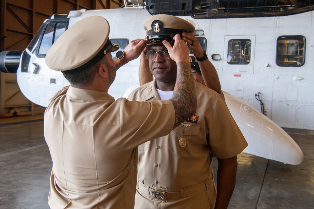 Pacific Missile Range Facility Hosts a Master Chief Pinning Ceremony.