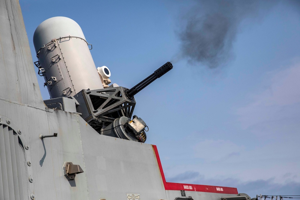 USS Ralph Johnson Conducts a Live-Fire Exercise