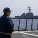 USS Ralph Johnson Conducts Personnel Transfer