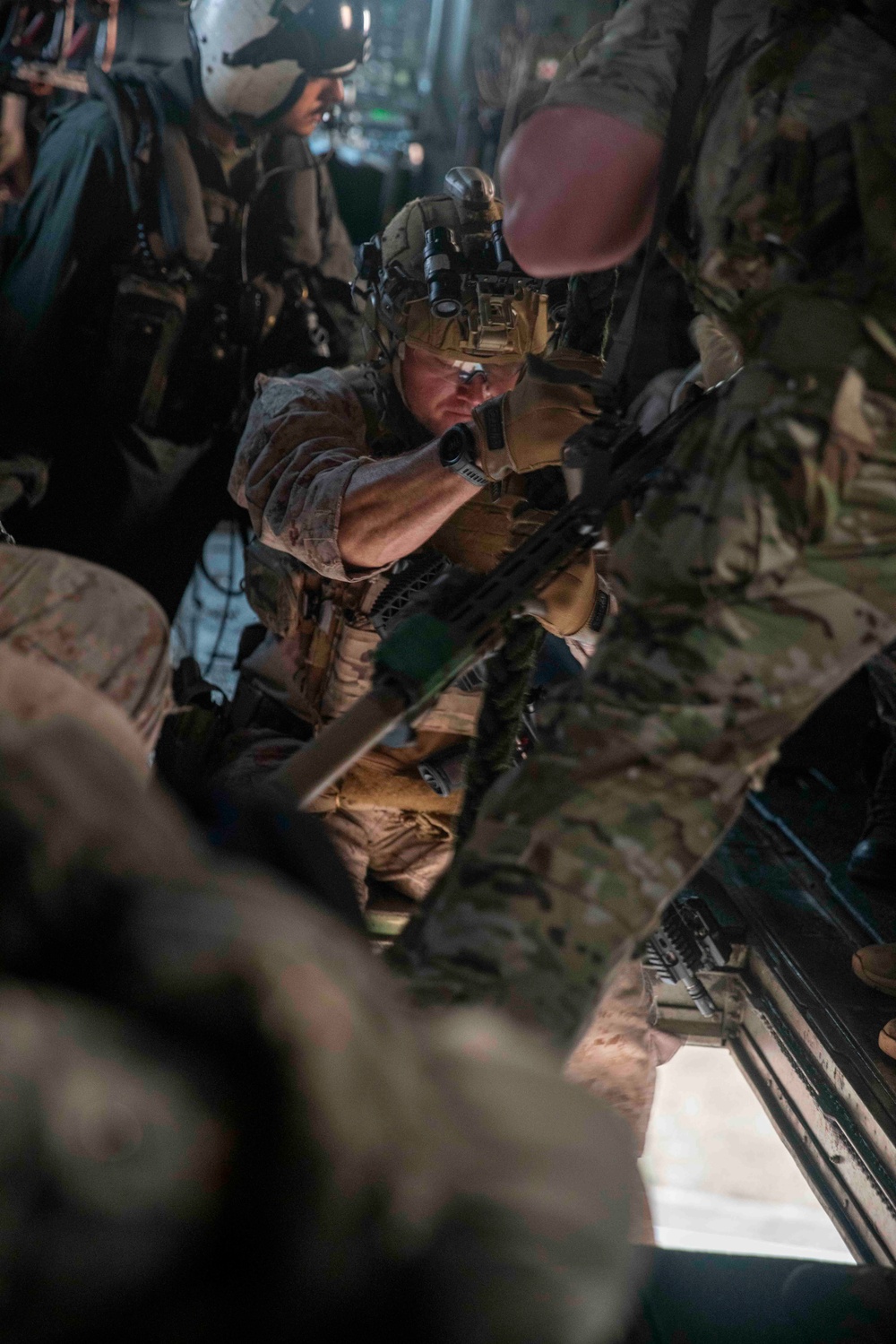 Recon Co, Army SOF, MARCOS Fast-Rope at Tiger TRIUMPH 24