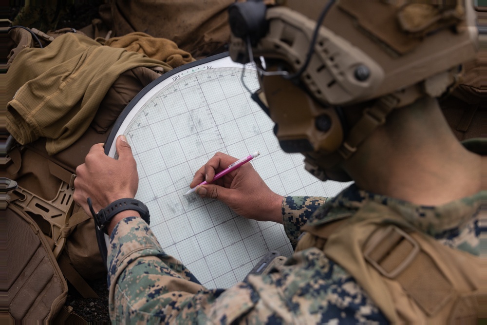 Weapons Co, BLT 1/1 conduct mortar range