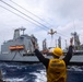 USS Higgins RAS with USNS Yukon