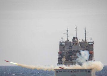 US Navy Ships Conduct Live-Fire Exercise