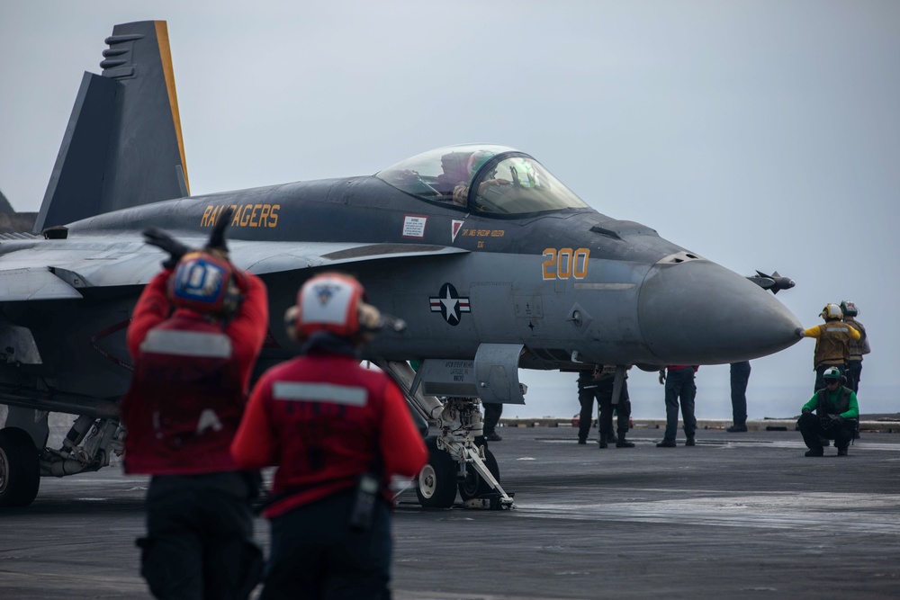 USS Dwight D. Eisenhower Conducts Flight Operations in the Red Sea