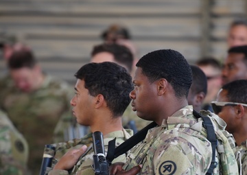 Command Team Addresses Coalition Forces in Syria