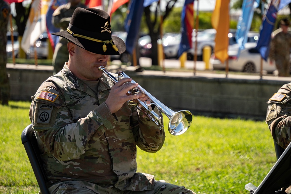 1st Cavalry Division Sustainment Brigade Conducts Color Casing Ceremony