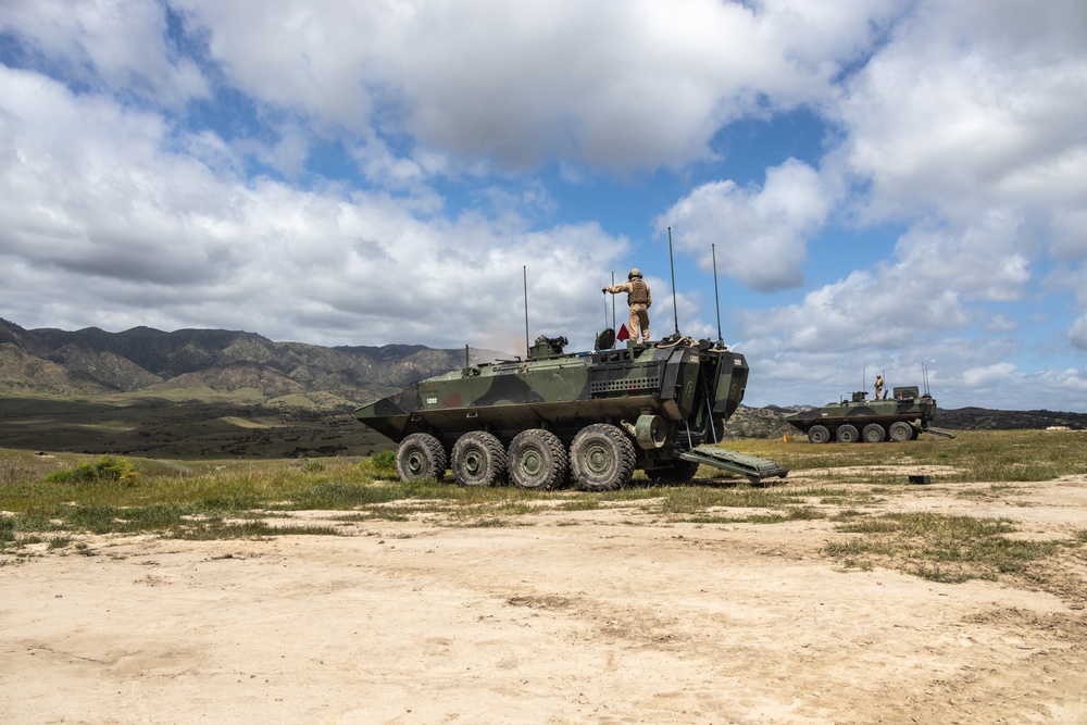 AAS students fire MK19s and M2A1s for an ACV gunnery exercise