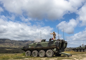 AAS students fire MK19s and M2A1s for an ACV gunnery exercise