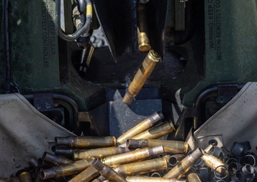 AAS students fire MK19s and M2A1s for an ACV gunnery exercise