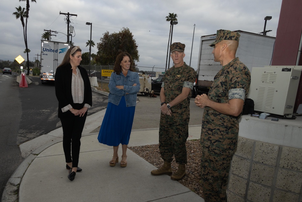 Camp Pendleton Marines Hand Out DoD Safe Helpline Cards