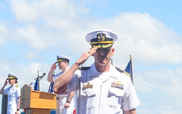USS Tulsa (LCS 16) Gold Crew Conducts Change of Command