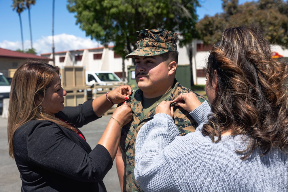 Gunnery Sgt. Gonzalez promotion