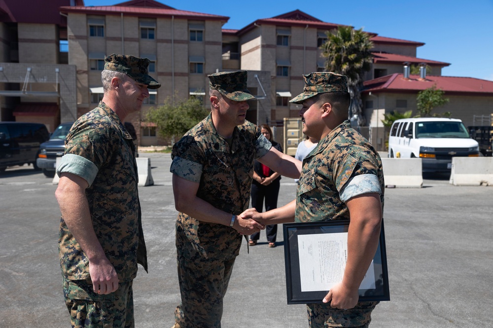 Gunnery Sgt. Gonzalez promotion