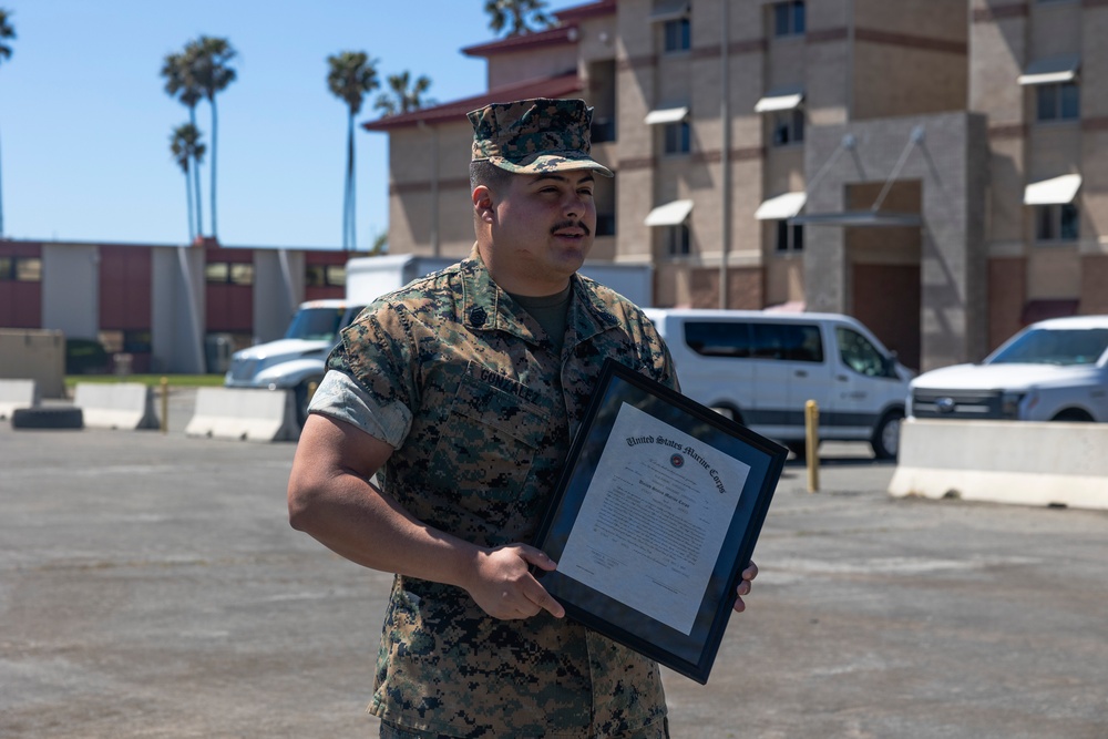 Gunnery Sgt. Gonzalez promotion