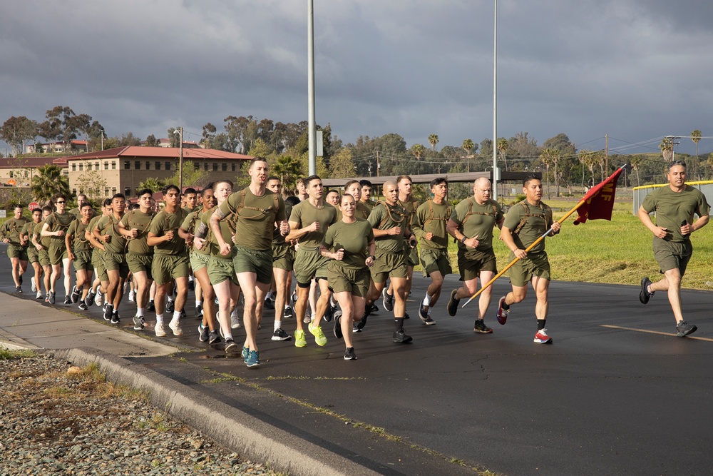 Run to the Rhythm: CLR-17 conducts a three-mile cadence run