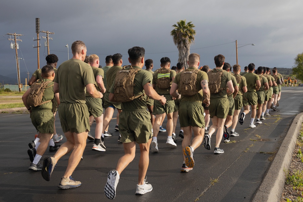 Run to the Rhythm: CLR-17 conducts a three-mile cadence run