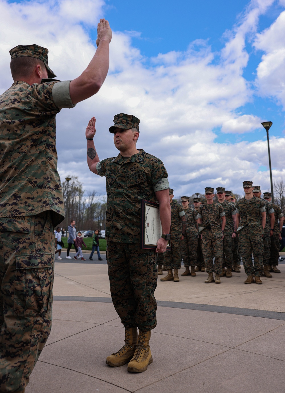 U.S. Marine Promotes at the top 1% of the Ranks