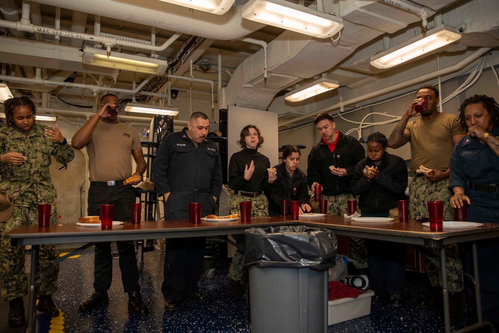 PB&amp;J Snackdown Staring Crewmembers from USS Tripoli