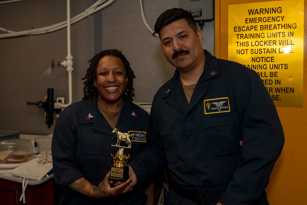 PB&amp;J Snackdown Staring Crewmembers from USS Tripoli