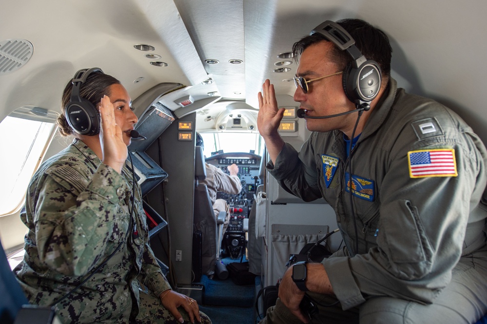 Pacific Missile Range Facility Hosts a Reenlistment Ceremony.