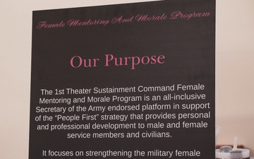 1st TSC’s Female Mentoring and Morale Program attends newcomer’s orientation