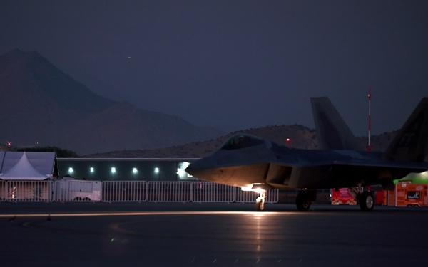 F-22s, KC-10 lands at FIDAE